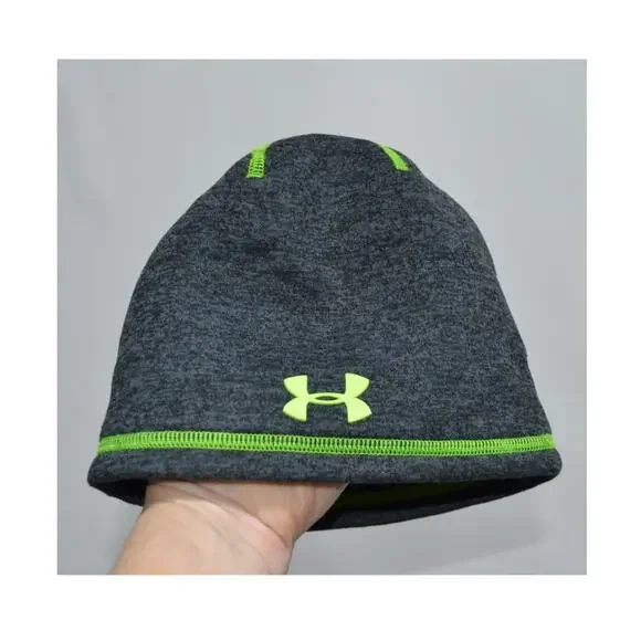 Under Armour Storm Gray & Green Youth Skull Cap