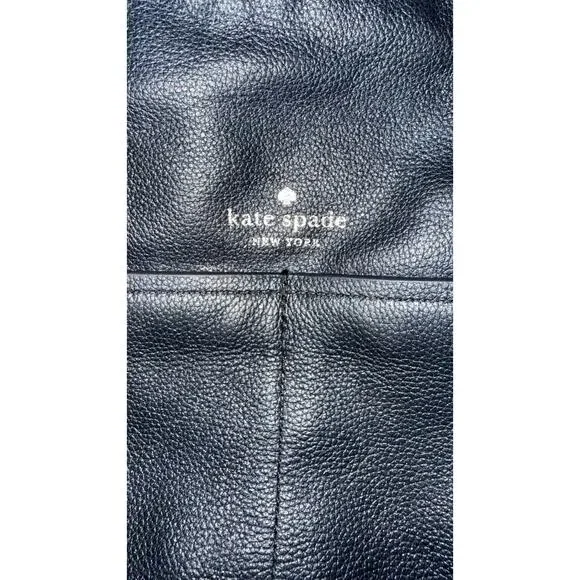 Kate Spade New York Black Leather Hobo Shoulder Bag