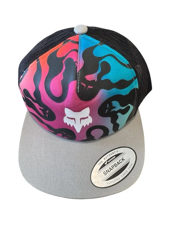 Fox Racing Youth Yupoong Print Snapback  Hat One Size NWT