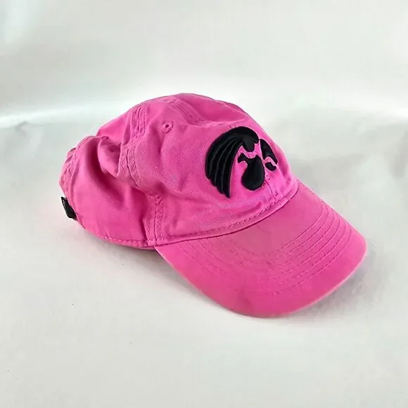 Iowa Hawkeyes Kids Hat Pink Legacy 92 Elastic Back Girls Basketball Football