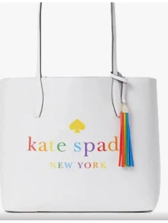 Kate Spade Arch Spectrum Large Reversible Pride Tote Bag