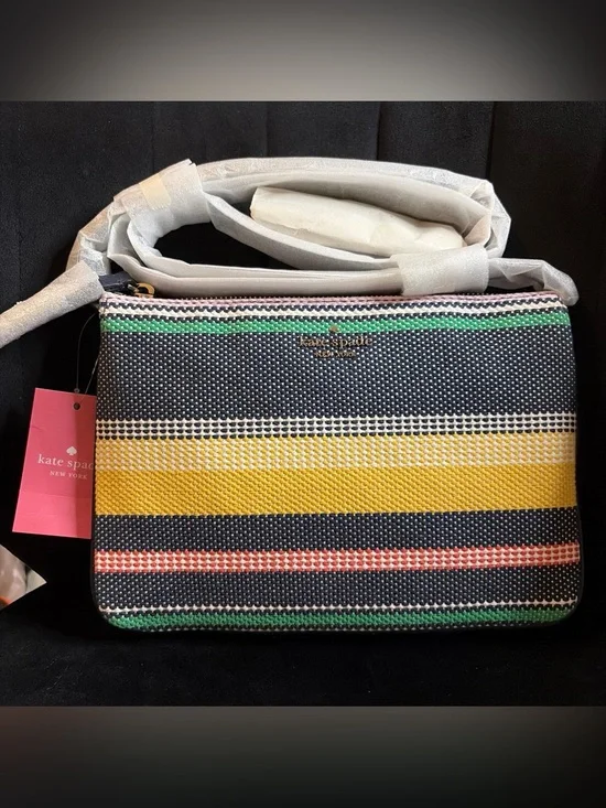 Kate Spade New York Jackson Boardwalk Stripe Crossbody-NWT