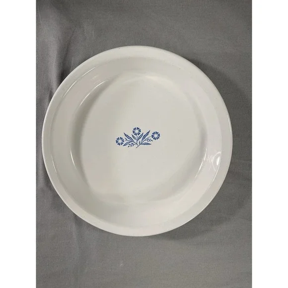 Vintage Corning Ware Blue Cornflower 9-inch pie plate P-309 9