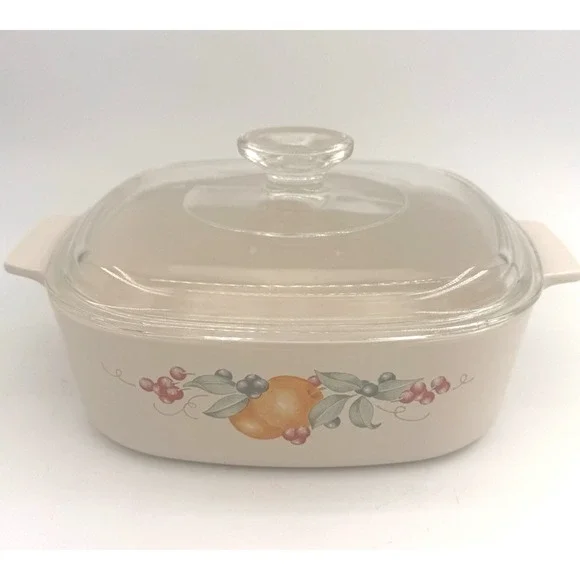 Vintage Corning Ware A-2-B‎ Abundance 2L Casserole Dish w/Lid Pyrex A9C Baking