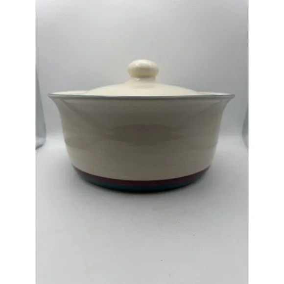 Pfaltzgraff Juniper Covered Casserole Dish Round Stoneware