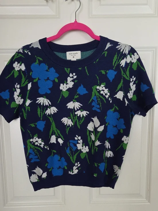 kate spade x Target Blue Floral Sweater