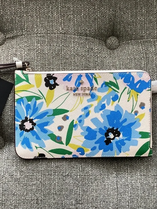 Kate Spade New York cameron festival floral leather wristlet