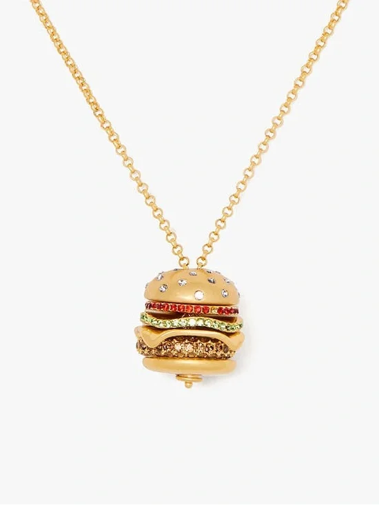 Kate Spade Fast Food Burger Pendant