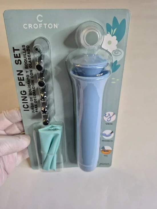 Crofton Silicone Icing Pen Set 8 Pieces Bakeware NEW