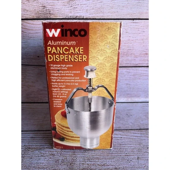 Winco APCD-6 Aluminum Pancake Waffle Batter Portioned Dispenser Commercial