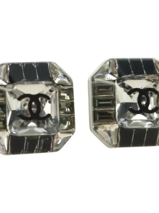 CHANEL COCO Mark Pierce metal Clear CC Auth 181297M
