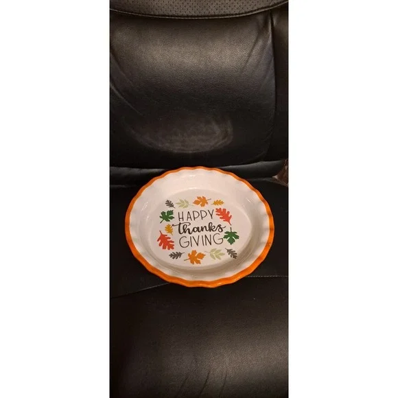 Fall Thanksgiving Orange‎ Green Brown Gold Gray Dolomite Baking Dish 11