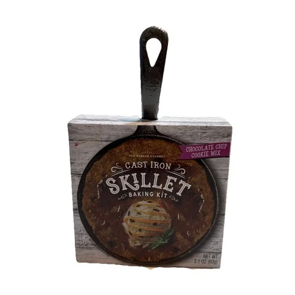 NEW The Modern Gourmet‎ Small Cast Iron Skillet Chocolate Chip Cookie Baking Kit