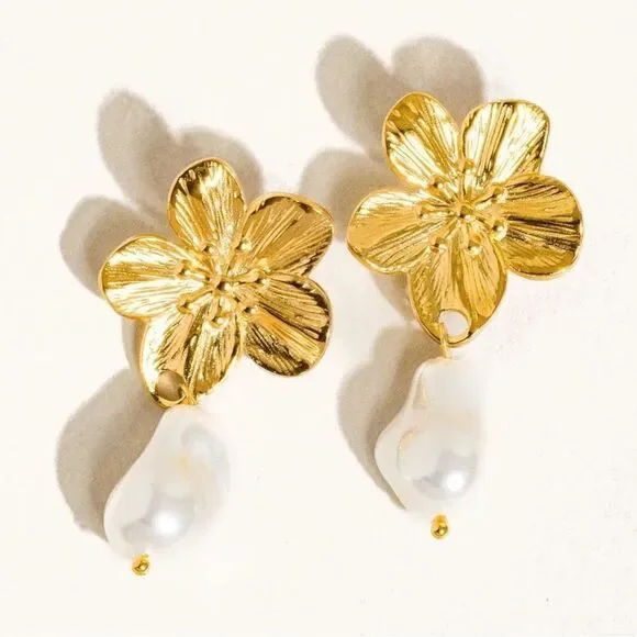 Statement drop earrings N478