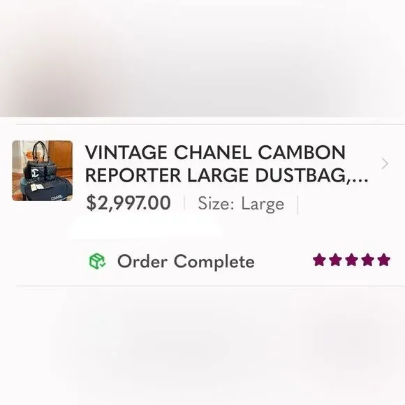 Shop With Confidence - RECENT AUTHENTICATED LUXURY SALES WITH 5-STAR REVIEWS
