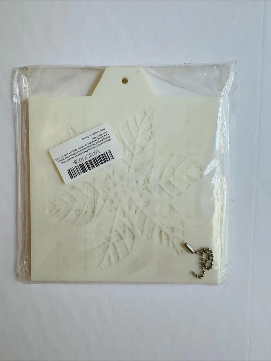 Whaline 25pc Christmas Bread Cake Stencils Reusable Baking Set NWT