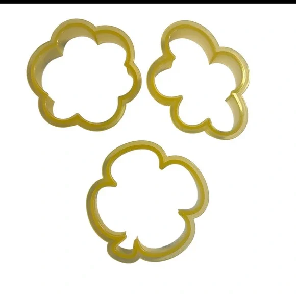 Sweet Sugarbelle 3 Flower Cookie Cutters Baking Fondant Pastry Dough‎ Cutters