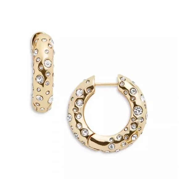 Baublebar NEW Marley Crystal Huggie Hoop Earrings