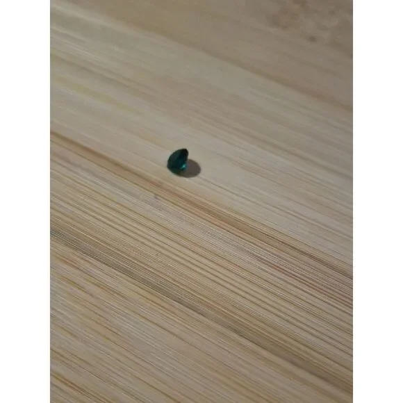 May Birthstone Emerald Green Faceted Floating Locket Charm