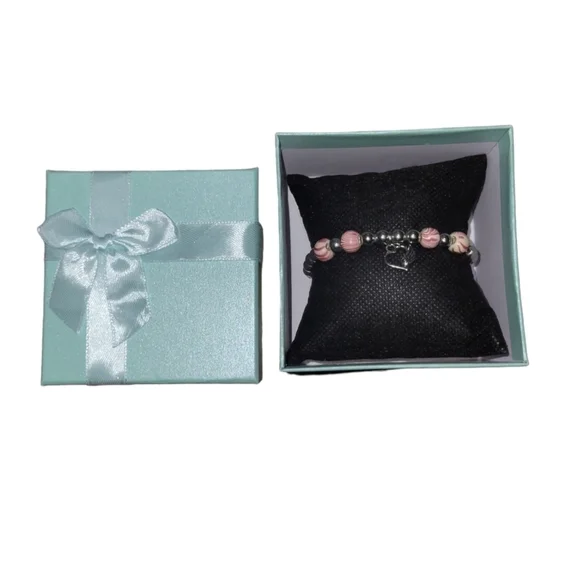 Pink Bracelet with‎ Charm