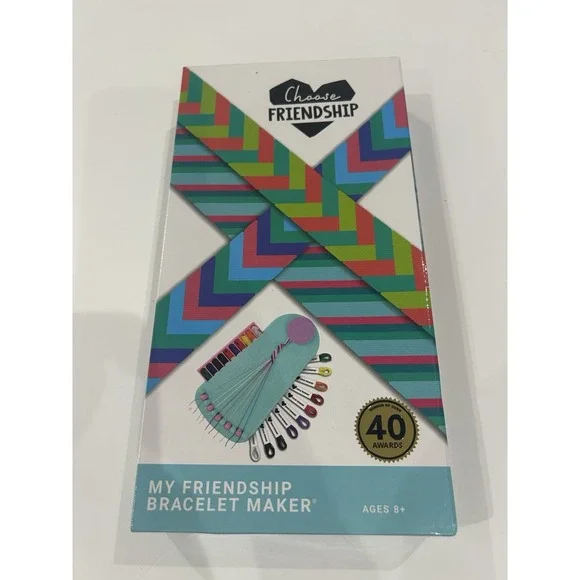 Summer Craft Kit Friends, My Friendship Bracelet Maker - 20 Pre-Cut 10 Color NEW