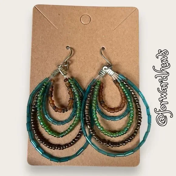 Bundle Sale 3 for $15 | Handmade Boho Style Seed Bead Earrings