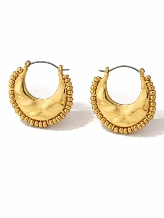 New! Gold Boho Hoop Earrings NWOT (3008)