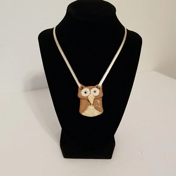 Kids Clay Owl Necklace