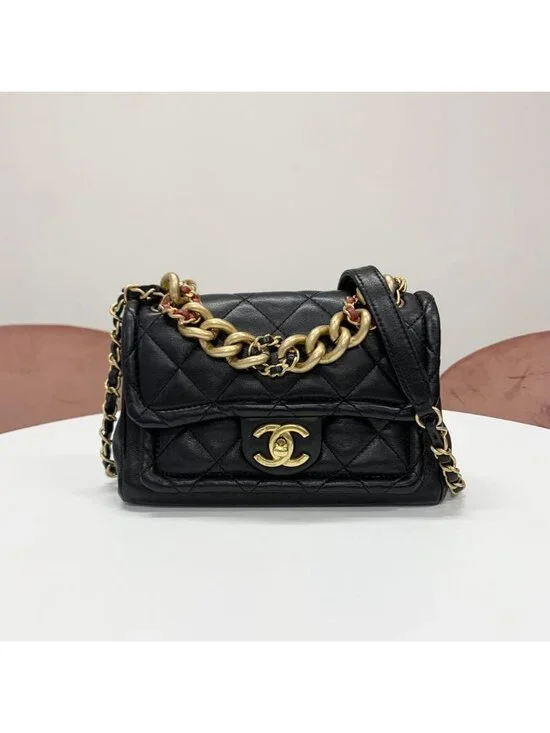 Chanel Quilted CC Logo Chain 2-Way Shoulder