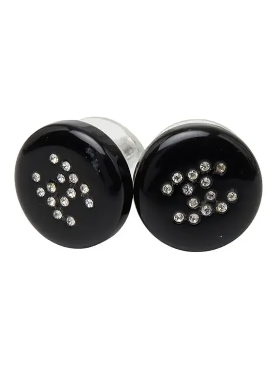 Chanel Cc Logo Round Stud Earrings #299621C48B