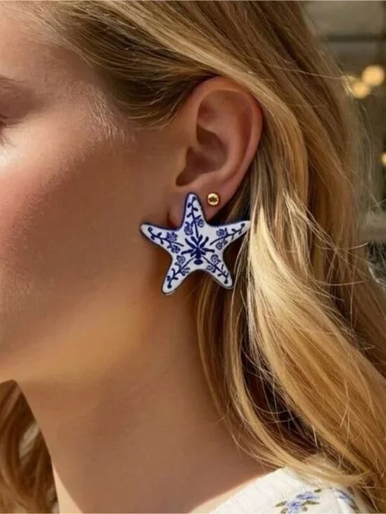 Starfish Statement Earrings Q1120