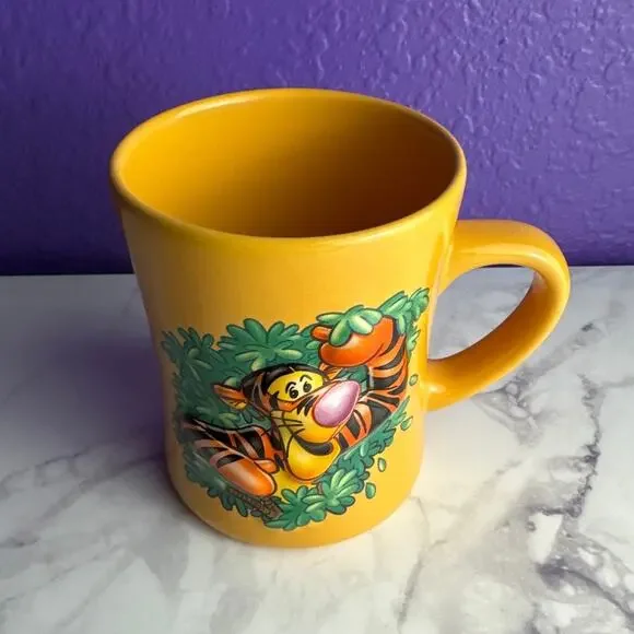 Vintage Disney Store Tigger Mug 3D Raised Ceramic Coffee Cup Winnie the Pooh