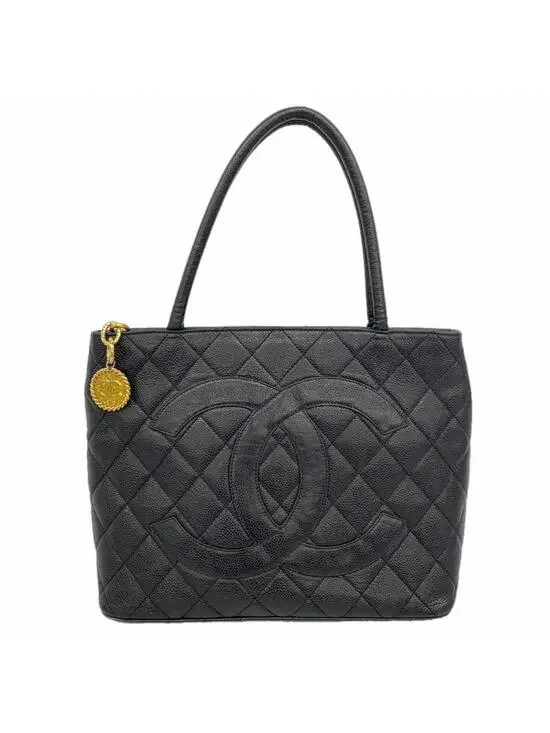 Chanel Medallion Tote Quilted Caviar #299063C18B