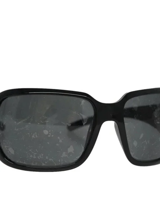 CHANEL Sunglasses plastic Black CC Auth 111071V