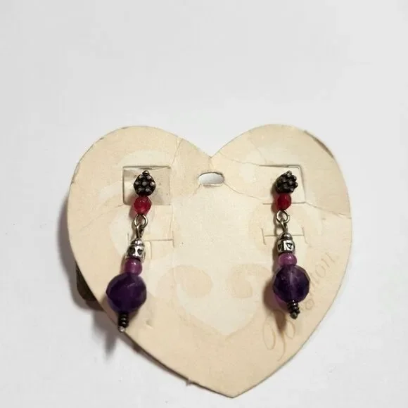 Brighton Beaded Drop Earrings - Women Jewelry Semi Precious Stones