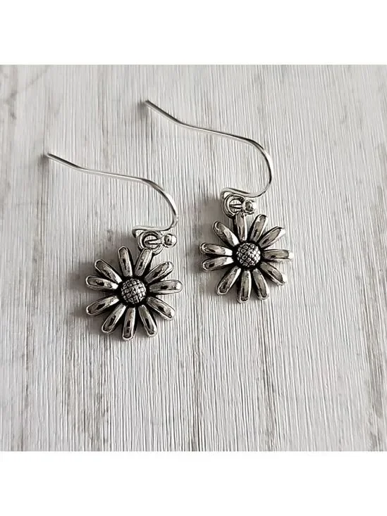 DAISY EARRINGS 925 GENUINE STERLING