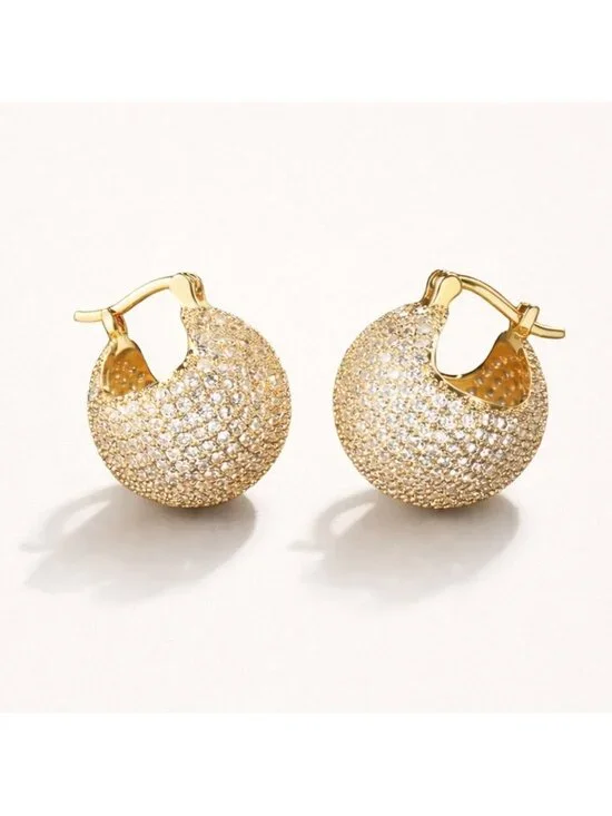 New! Gold Huggie Earrings (3003) NWOT