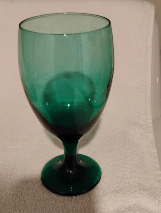 Libby's Vintage Teardrop Juniper Goblet
