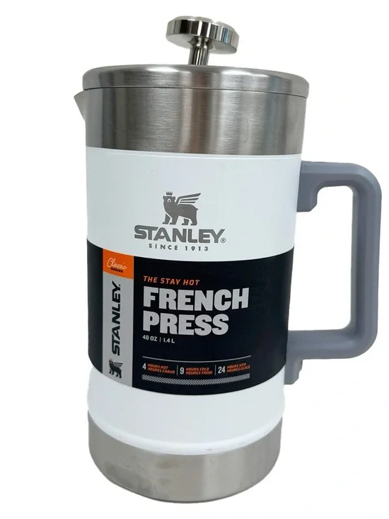 NWT Stanley White and Gray French Press Coffee Maker