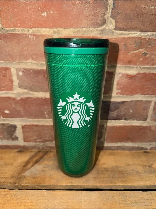 Starbucks Emerald Green Travel Tumbler with White Siren Logo