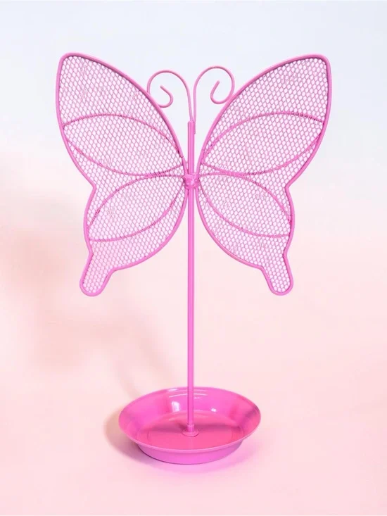 Pink Butterfly Jewelry Stand