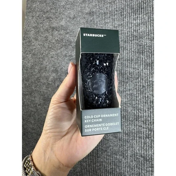 Starbucks Original Cold Cup Ornament‎ Key Chain Black 2024 Coffee & Tea Theme
