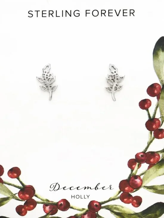 Sterling Forever Sterling Silver December Birth Flower 