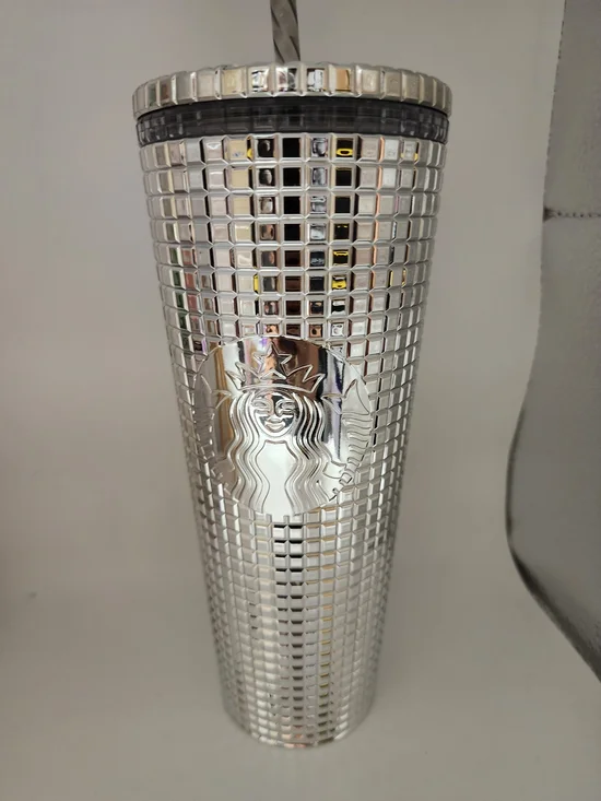 Starbucks Silver Mosaic Stainless Tumbler - Silver
