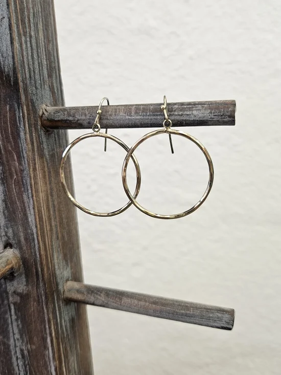 Gold Hoop Drop Earrings - Classic Women Jewelry
