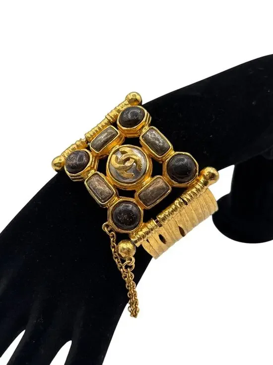 Chanel Fall 1997 CC Gripoix Cuff
