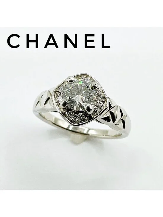 Chanel Coco Crush Diamond Platinum Gia With Ring
