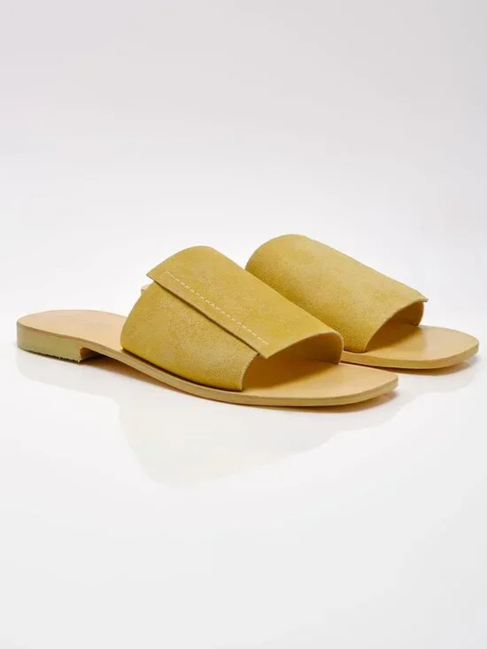 🆕 FREE PEOPLE Verona Slide Sandals / Oiled Sun Butter Suede