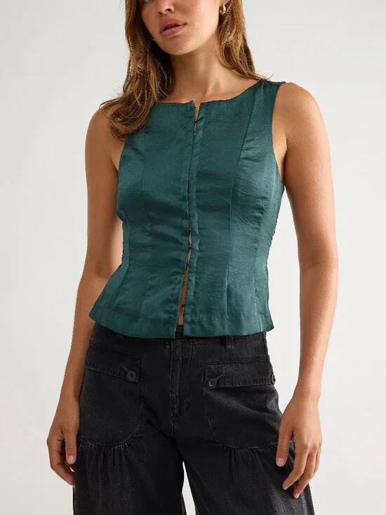 🆕 FREE PEOPLE Odessa Top / Midnight Mountain