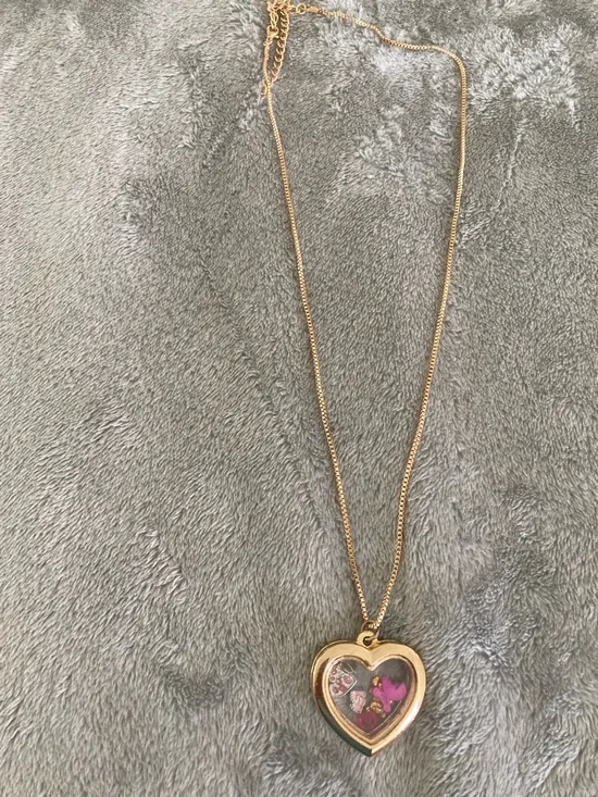 Baby girl heart shaped interchangeable locket